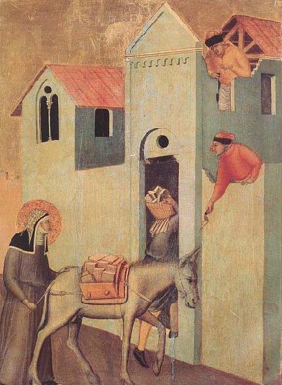 Pietro Lorenzetti Beata Umilta Transport Bricks to the Monastery